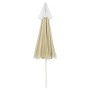 Sombrilla de playa amarillo arena 240 cm de , Sombrillas - Ref: Foro24-314711, Precio: 23,63 €, Descuento: %