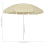 Sonnenschirm aus gelbem Sand 240 cm von , Sonnenschirme - Ref: Foro24-314711, Preis: 23,63 €, Rabatt: %
