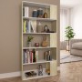 Regal-/Trennwände Weiß und Sonoma Eiche 80x24x159 cm von , Bücherregale und Regale - Ref: Foro24-800104, Preis: 67,07 €, Raba...