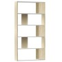 Estantería/divisor espacios blanco y roble sonoma 80x24x159 cm de , Librerías y estanterías - Ref: Foro24-800104, Precio: 66,...