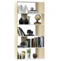 Regal-/Trennwände Weiß und Sonoma Eiche 80x24x159 cm von , Bücherregale und Regale - Ref: Foro24-800104, Preis: 67,07 €, Raba...