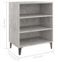 Aparador de madera contrachapada gris hormigón 57x35x70 cm de , Aparadores - Ref: Foro24-806062, Precio: 43,09 €, Descuento: %