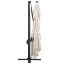 Sombrilla voladiza luces LED y poste aluminio arena 4x3 m de , Sombrillas - Ref: Foro24-47004, Precio: 412,67 €, Descuento: %