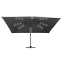 Ausleger Schirm LED Leuchten Aluminium anthrazit Stange 4x3 m von , Sonnenschirme - Ref: Foro24-47006, Preis: 394,69 €, Rabat...