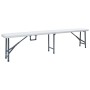 Bancos de jardín plegables 2 unidades 180 cm HDE blanco by , garden benches - Ref: Foro24-48830, Price: 88,66 €, Discount: %