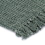 Dark green cotton blanket 160x210 cm by , Blankets - Ref: Foro24-133759, Price: 41,67 €, Discount: %