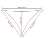 Red Oxford fabric triangular sail awning 5x6x6 m by , Umbrellas - Ref: Foro24-135676, Price: 46,06 €, Discount: %