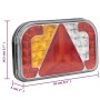 Anhängerleuchten 2 Stück rote LED-Lampe 24x5x14,5 cm 12V von , Leuchten für Kraftfahrzeuge - Ref: Foro24-152899, Preis: 98,72...