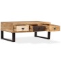 Mesa de centro con 3 cajones madera maciza de mango 90x50x35 cm by , Coffee table - Ref: Foro24-244942, Price: 223,43 €, Disc...
