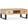 Mesa de centro con 3 cajones madera maciza de mango 90x50x35 cm by , Coffee table - Ref: Foro24-244942, Price: 223,43 €, Disc...
