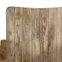Banco de 2 plazas de madera maciza de mango y acero | Foro24.es | Tu tienda online para hogar, jardín y más Foro24.es