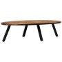 Oval coffee table made of solid recycled teak 120x60x30 cm by , Coffee table - Ref: Foro24-245417, Price: 161,58 €, Discount: %