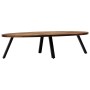 Oval coffee table made of solid recycled teak 120x60x30 cm by , Coffee table - Ref: Foro24-245417, Price: 161,58 €, Discount: %