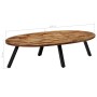 Ovaler Couchtisch aus massivem recyceltem Teakholz 120x60x30 cm von , Couchtisch - Ref: Foro24-245417, Preis: 161,58 €, Rabat...