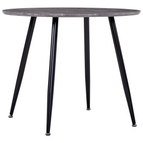 Mesa de comedor MDF gris hormigón y negro 90x73,5 cm de , Mesas de cocina y de comedor - Ref: Foro24-248303, Precio: 186,35 €...