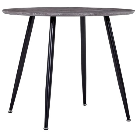 Esstisch aus Beton und schwarzgrauem MDF 90x73,5 cm von , Küchen- und Esstische - Ref: Foro24-248303, Preis: 186,35 €, Rabatt: %