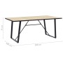 MDF Esstisch in Eiche Farbe 200x100x75 cm von , Küchen- und Esstische - Ref: Foro24-281564, Preis: 260,73 €, Rabatt: %