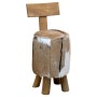 Solid teak wood stool brown by , Folding stools and chairs - Ref: Foro24-285206, Price: 97,84 €, Discount: %