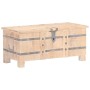 Baúl de madera maciza de acacia 90x40x40 cm de , Baúles de almacenamiento - Ref: Foro24-289638, Precio: 221,28 €