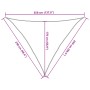 Red HDPE sail awning 160 g/m² 2.5x2.5x3.5 m by , Umbrellas - Ref: Foro24-311636, Price: 19,53 €, Discount: %