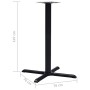 Pata de mesa de bistró hierro fundido negro 76x76x107 cm de , Patas para mesas - Ref: Foro24-325432, Precio: 101,00 €, Descue...