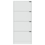 Schuhschrank mit 4 Sperrholztüren weiß 59x24x136 cm von , Schuhregale und Schuhorganisatoren - Ref: Foro24-338131, Preis: 171...