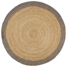 Handmade jute rug with gray edge 240 cm by , Rugs - Ref: Foro24-343604, Price: 146,30 €, Discount: %