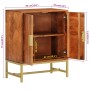 Aparador de madera maciza de acacia 60x35x75 cm by , Sideboards - Ref: Foro24-351712, Price: 190,60 €, Discount: %