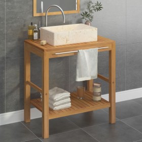 Mueble tocador madera teca maciza con lavabo de má