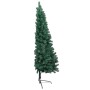 Half Christmas tree with lights and green balls 120 cm by , Christmas trees - Ref: Foro24-3077477, Price: 49,86 €, Discount: %