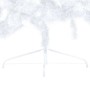 Halber Weihnachtsbaum mit Lichtern und Kugeln weiß 150 cm von , Weihnachtsbäume - Ref: Foro24-3077655, Preis: 52,02 €, Rabatt: %