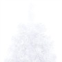 Half Christmas tree with lights and balls white 150 cm by , Christmas trees - Ref: Foro24-3077655, Price: 52,02 €, Discount: %