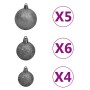 Vorbeleuchteter Weihnachtsbaum mit Lichtern und grünen Kugeln 120 cm von , Weihnachtsbäume - Ref: Foro24-3077706, Preis: 47,7...