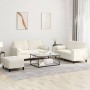 Set Sofas mit Kissen 3 Stück cremefarbener Samt von , Sofas - Ref: Foro24-3202012, Preis: 571,62 €, Rabatt: %