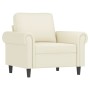 Set of sofas with cushions 4 pieces cream velvet by , Sofas - Ref: Foro24-3202188, Price: 770,18 €, Discount: %