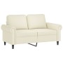 Set of sofas with cushions 4 pieces cream velvet by , Sofas - Ref: Foro24-3202188, Price: 770,18 €, Discount: %