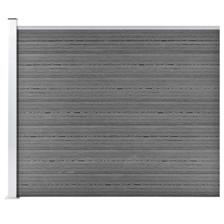 Panel de valla WPC gris 175x146 cm de vidaXL, Paneles de vallas - Ref: Foro24-148983, Precio: 181,03 €, Descuento: %