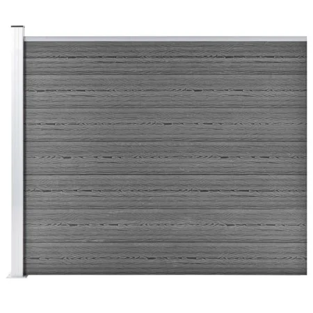 Panel de valla WPC gris 175x146 cm de vidaXL, Paneles de vallas - Ref: Foro24-148983, Precio: 187,82 €, Descuento: %