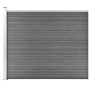 Panel de valla WPC gris 175x146 cm de vidaXL, Paneles de vallas - Ref: Foro24-148983, Precio: 181,03 €, Descuento: %