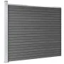 Panel de valla WPC gris 175x146 cm de vidaXL, Paneles de vallas - Ref: Foro24-148983, Precio: 187,82 €, Descuento: %