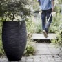 Capi Jarrón Nature Rib elegante Deluxe negro 45x72 cm by , Pots and planters - Ref: Foro24-434834, Price: 189,41 €, Discount: %