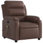 Sillón de masaje reclinable eléctrico cuero sintético marrón de , Sillones - Ref: Foro24-3205037, Precio: 283,22 €, Descuento: %