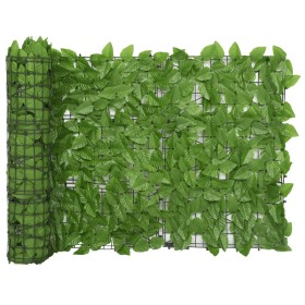 Toldo para balcón con hojas verde 300x75 cm