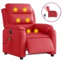Elektrischer Liege-Massagesessel aus rotem Kunstleder von , Sessel - Ref: Foro24-3205040, Preis: 264,69 €, Rabatt: %