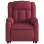 Sillón reclinable de masaje elevable tela rojo tinto de , Sillones - Ref: Foro24-3205331, Precio: 287,36 €, Descuento: %