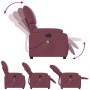 Sillón reclinable de masaje eléctrico tela morado de , Sillones - Ref: Foro24-3204819, Precio: 243,15 €