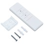Einziehbare Markise aus Aluminium und weißem und gelbem Stoff 3x2,5 m von , Markisen - Ref: Foro24-3154606, Preis: 472,06 €, ...