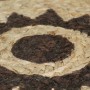 Hand-woven jute rug with dark brown print 150 cm by , Rugs - Ref: Foro24-133706, Price: 64,34 €, Discount: %