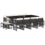 Set comedor de jardín con cojines 13 pzas ratán sintético negro von , Gartensets - Ref: Foro24-3210978, Preis: 671,51 €, Raba...