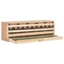 Ponedero para gallinas 5 compartimentos madera pino 117x33x38cm
